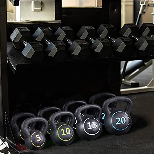 Yaheetech 4-Piece Kettlebell Set for Strength Training