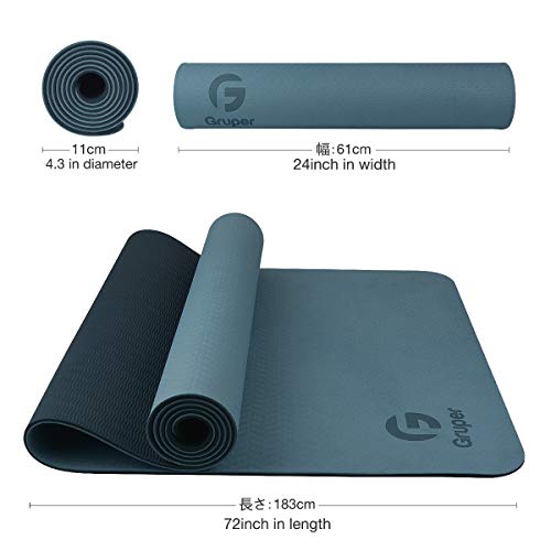Eco-Friendly Non-Slip Yoga Mat with Strap