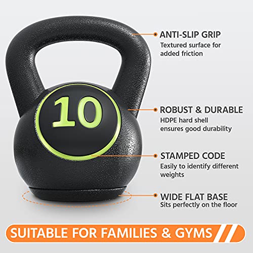 Yaheetech 4-Piece Kettlebell Set for Strength Training