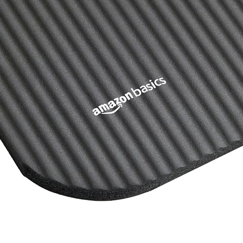 Extra Thick Exercise Yoga Gym Floor Mat, Black