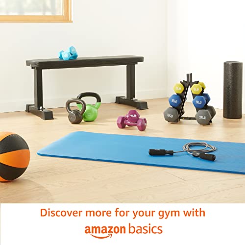 Amazon Basics Neoprene Coated Dumbbells, 5lb each, Green