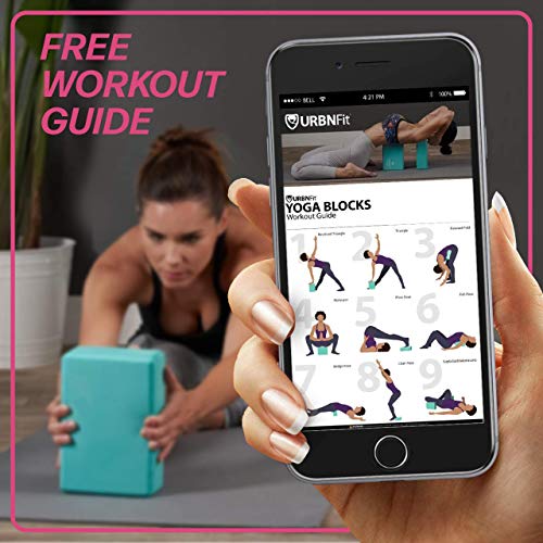 URBNFit Yoga Blocks 2 Pack with Strap Set