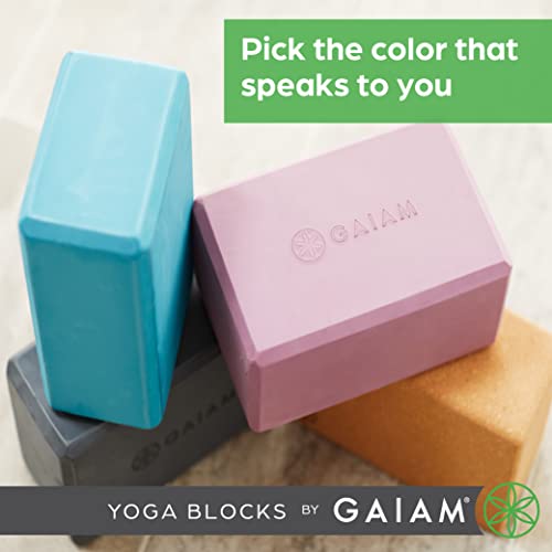 Gaiam Latex-Free Yoga Block for Stability and Balance