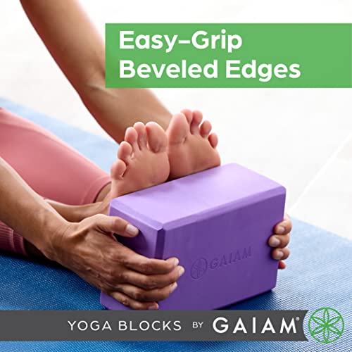 Gaiam Latex-Free Yoga Block for Stability and Balance