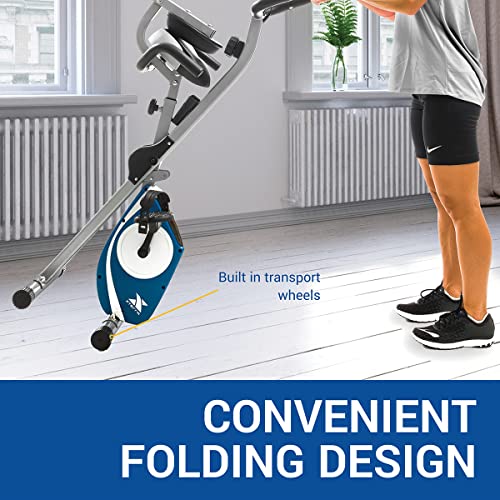 XTERRA Folding Exercise Bike: Cordless, 225 LB Weight Capacity