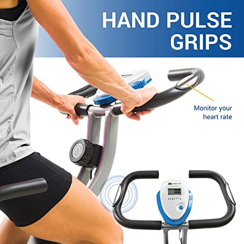 XTERRA Folding Exercise Bike: Cordless, 225 LB Weight Capacity