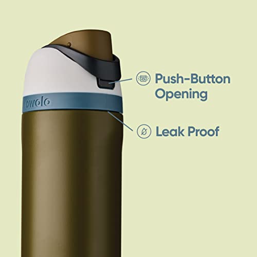Owala FreeSip Insulated Stainless Steel Water Bottle, BPA-Free