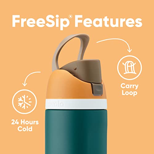Owala FreeSip Insulated Stainless Steel Water Bottle, BPA-Free
