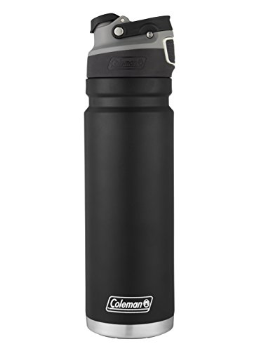 Coleman AUTOSEAL FreeFlow Stainless Steel Water Bottle Black