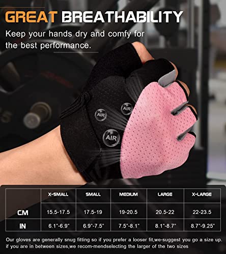 Lightweight fingerless gym gloves for weightlifting and training