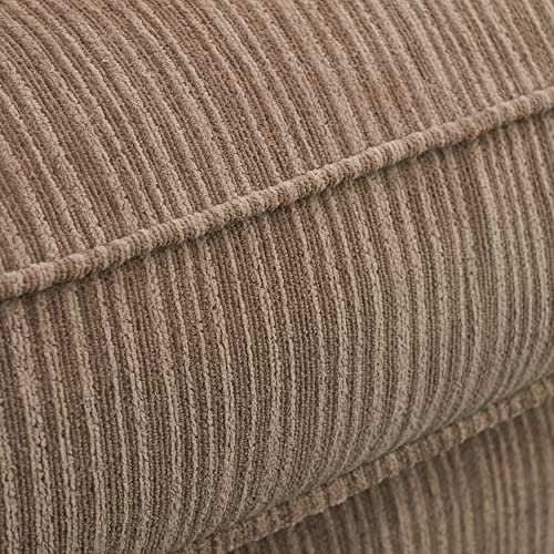 Beige Modern Sofa with Tool-Free Assembly