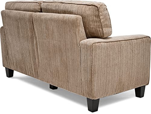 Beige Modern Sofa with Tool-Free Assembly