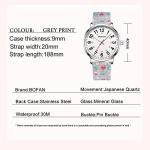 BOFAN Easy-Read Nurse Watch with Silicone Band