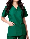 Maevn Women's V-Neck Scrub Top & Pant Set