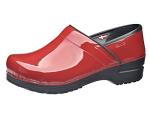 Red Patent Professional Clogs for Women, Size 41