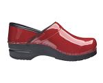 Red Patent Professional Clogs for Women, Size 41