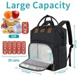 Nurse Insulated Lunch & Laptop Backpack, Black