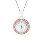 Engravable Pink Nurse's Prayer Pendant Necklace