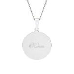 Engravable Pink Nurse's Prayer Pendant Necklace