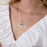 Engravable Pink Nurse's Prayer Pendant Necklace