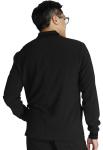 Cherokee Men's Black Zip Front Scrubs Jacket, XL