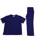 Unisex 6 Pocket True Navy Scrub Set