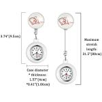 5-Pack Retractable Nurse Watch with Stethoscope Fob