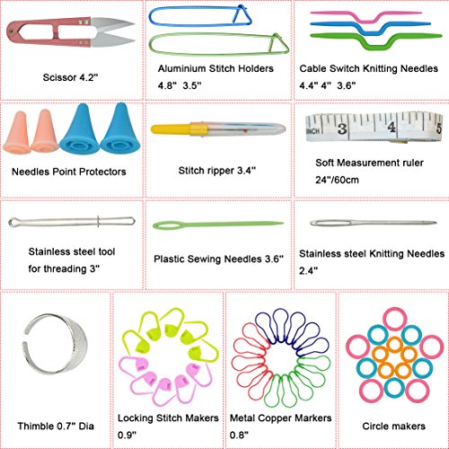 Complete Knitting Tool Set in Convenient Carry Case