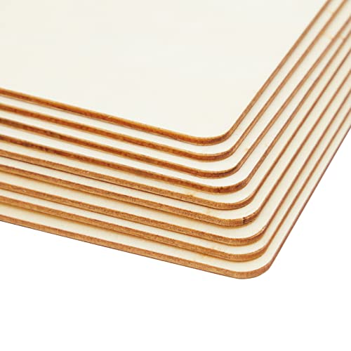 130 Unfinished Wooden Squares and Circles for DIY