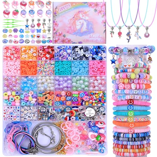 3200 Pcs Unicorn Jewelry Kit for DIY Crafts