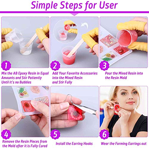 DIY Resin Kit with Silicone Molds and Supplies
