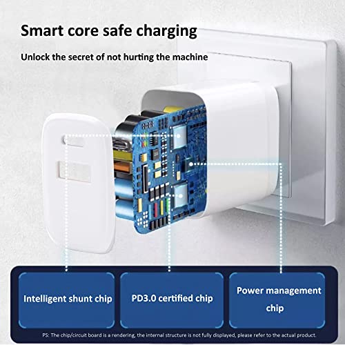 Dual USB-C PD & QC Charger for iPhones