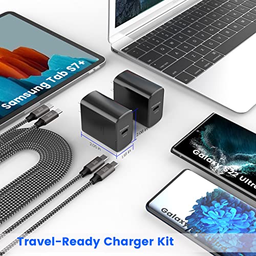 2 Pack 45W Type C Chargers for Samsung