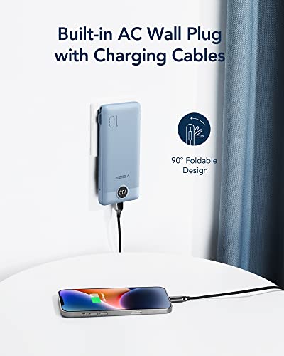 Slim 10000mAh Portable Charger for iPhones and Androids