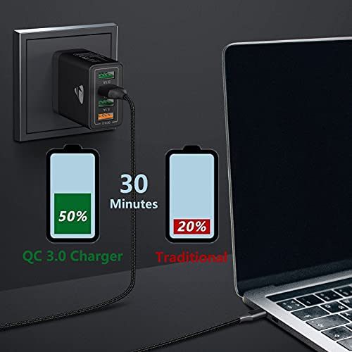 4-Port Fast USB Charger for All Devices