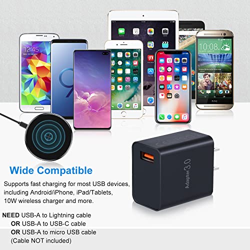 2-Pack Fast Charge USB Wall Adapters