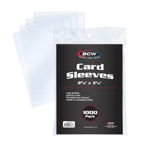 BCW Crystal Clear Penny Sleeves - 1000 Count
