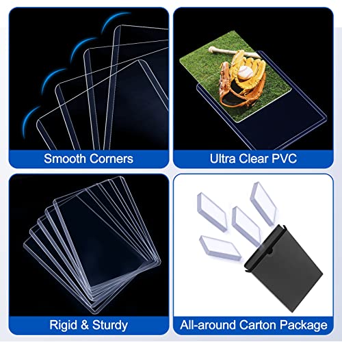 32-Count Hard Plastic Toploader Card Sleeves