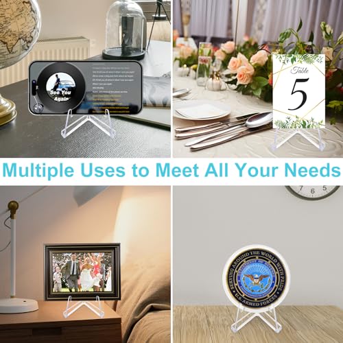 30 Pack Premium Acrylic Card Display Stands