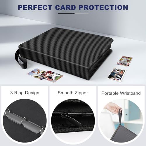 Premium 9-Pocket Trading Card Binder with Sleeves