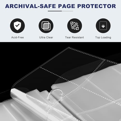 Premium 9-Pocket Trading Card Binder with Sleeves