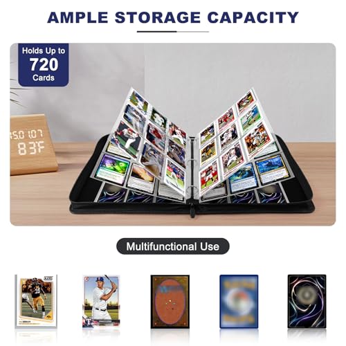 Premium 9-Pocket Trading Card Binder with Sleeves