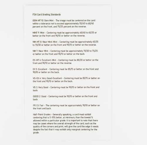 Card Centering Grading Tool for Sports Cards