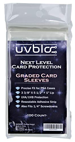 PSA Graded Card Sleeves - 100 Count Soft Holders