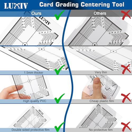 Card Centering Tool Kit with Magnifier and Cloth