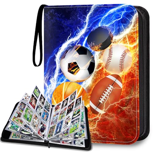 LOMONEH 9-Pocket Sports Card Binder With Sleeves