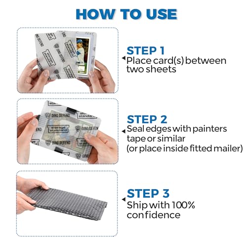 Premium 110 Pack Trading Card Shipping Protectors