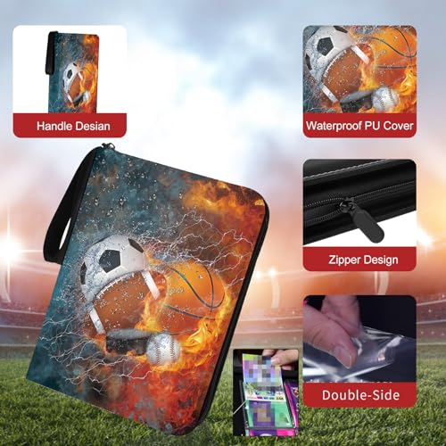 900 Pocket Sports Card Binder with Sleeves