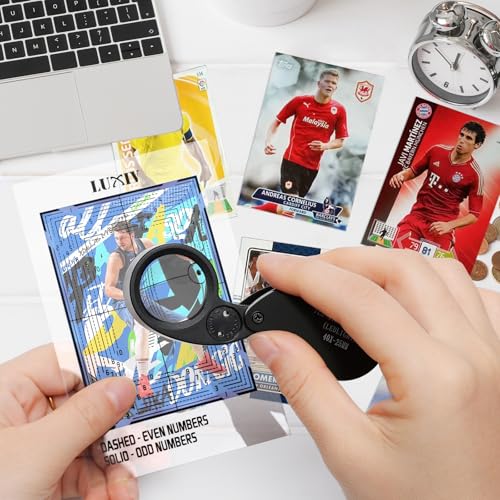 Card Centering Tool Kit with Magnifier and Cloth