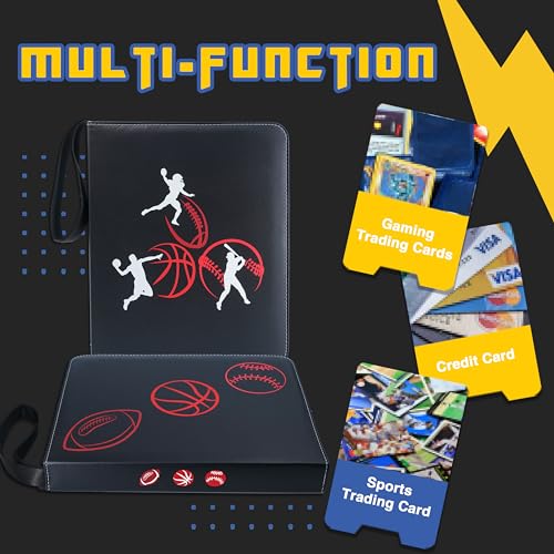 CLOVERCAT Waterproof 9 Pocket Sports Card Binder